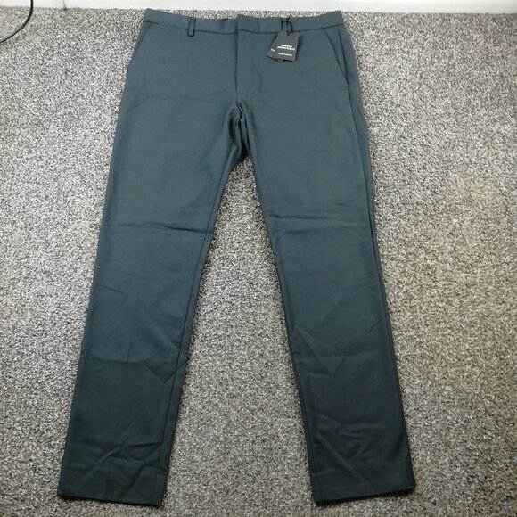 NWT Club Monaco Pants Connor Modern Slim Fit Obsidian Gray Mens 36x32 $169 - Picture 1 of 11